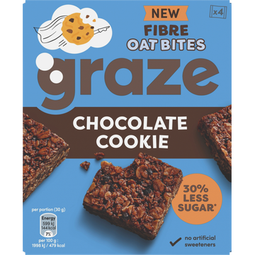 Graze Havermoutrepen Chocolate Cookie 4 x 30 g