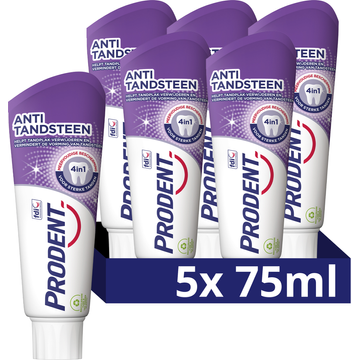 Prodent Tandpasta Anti-Tandsteen 5 x 75 ml