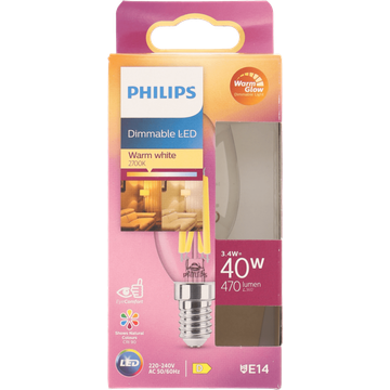 Philips Led Kaars 40W E14 WGD CL