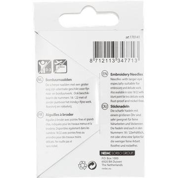 Sorbo Borduurnaalden 5/10 16 Stuks