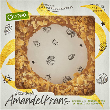 La Place Roomboter Amandelkrans 500 g