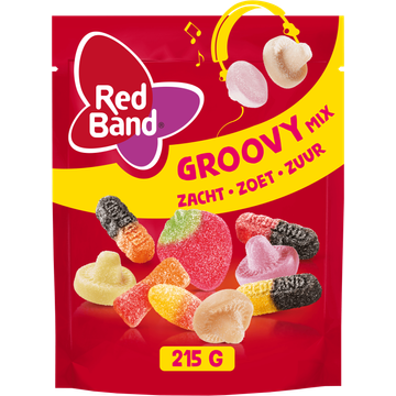 Red Band Groovy Mix Zacht, Zoet, Zuur 215 g