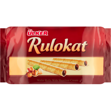 Ãœlker Rulokat Wafel Rolletjes met Hazelnoot 150 g