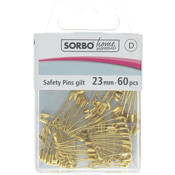 Sorbo Veiligheidsspelden Koper 23 mm 60 Stuks