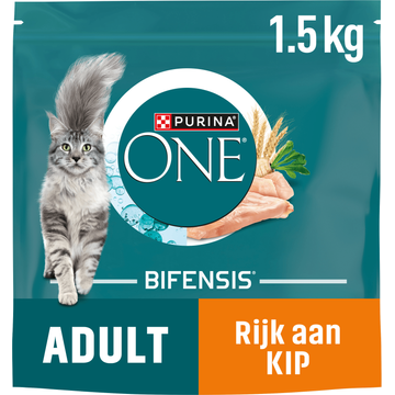 Purina® ONE Adult Rijk aan Kip kattenvoer 1,5 kg