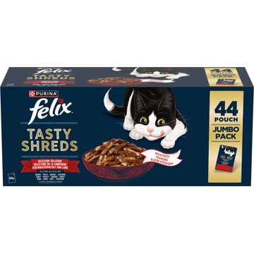 FELIX® Heerlijke Reepjes Farm Selectie Kattenvoer 44x80g