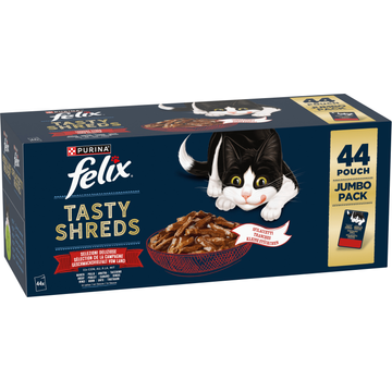 FELIX® Heerlijke Reepjes Farm Selectie Kattenvoer 44x80g