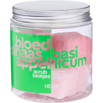 HEMA Bloedsinaasappel Basilicum Scrubblokjes 6 x 15 g