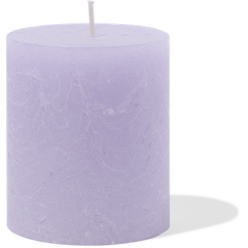 HEMA Rustieke Kaars Lila - 8 x 7 cm