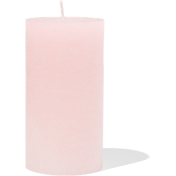 HEMA Rustieke Kaars Lichtroze - 13 x 7 cm