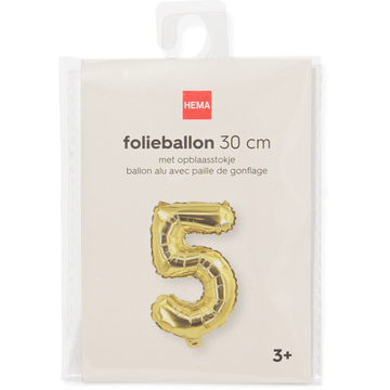 HEMA Folieballon Goud 5