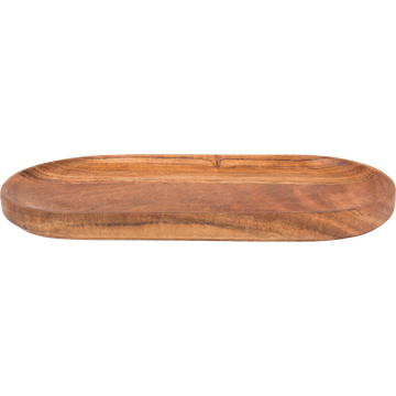 Serveerplankje ovaal hout 31x15cm