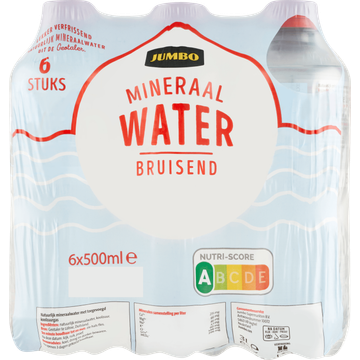 Jumbo Mineraalwater Bruisend 6 x 500ML
