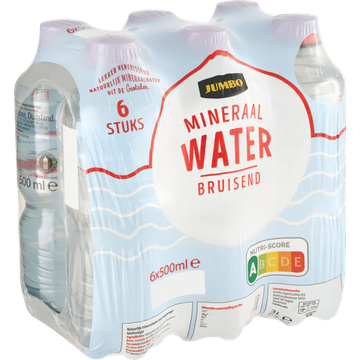 Jumbo Mineraalwater Bruisend 6 x 500ML