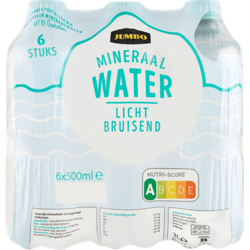 Jumbo Mineraalwater Licht Bruisend 6 x 500ML