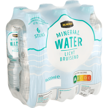 Jumbo Mineraalwater Licht Bruisend 6 x 500ML