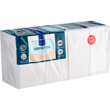 Metro Professional Napkins 2 Laags White 300 Stuks