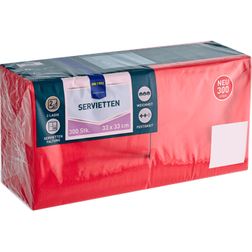 Metro Professional Napkins 2 Laags Red 300 Stuks