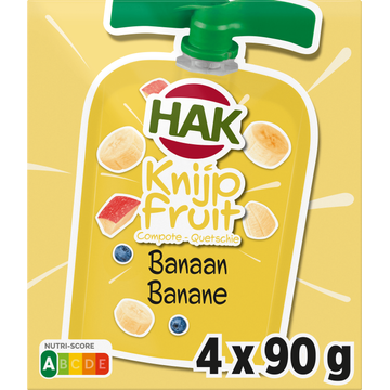 HAK Knijpfruit Banaan 4 Stuks