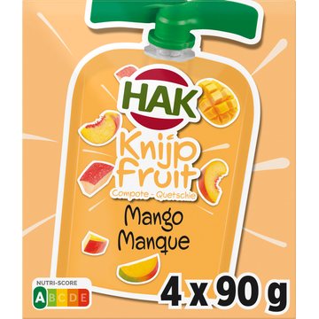 HAK Knijpfruit Mango 4 Stuks