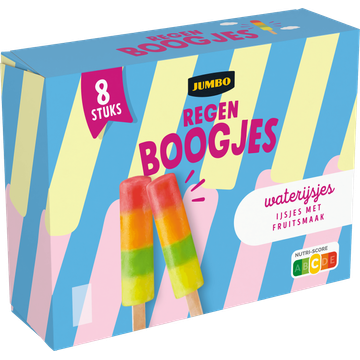 Jumbo Regenboogjes Waterijsjes 8 Stuks