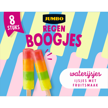 Jumbo Regenboogjes Waterijsjes 8 Stuks