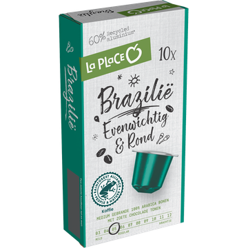 La Place Brazilië Nespresso Koffiecups 10 Stuks