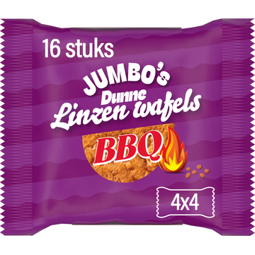Jumbo's Dunne Linzenwafels BBQ Paprika 4 st