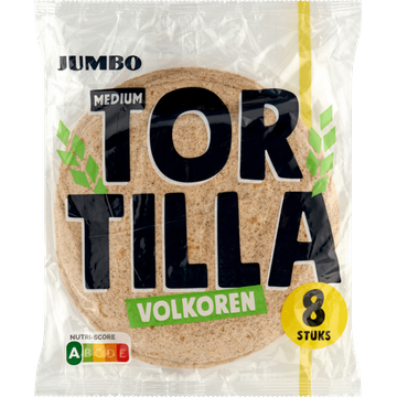 Jumbo Medium Tortilla Volkoren 8 Stuks