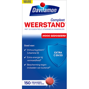 Davitamon Voedingssupplement Compleet Weerstand Forte dragees 150 Tabletten