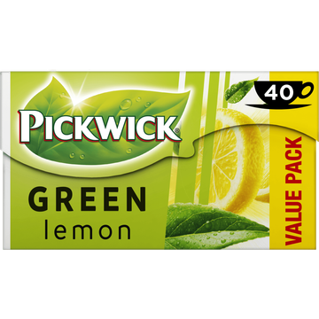 Pickwick Lemon Groene Thee Voordeelpak 40 Stuks