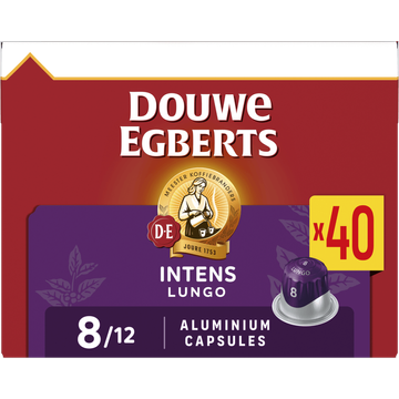 Douwe Egberts Lungo Intens Koffiecups Familiepak 40 Stuks