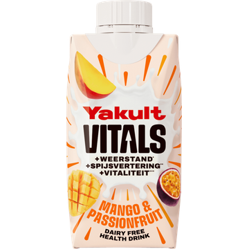 Yakult Vitals Mango & Passionfruit Dairy Free Health Drink 200ML
