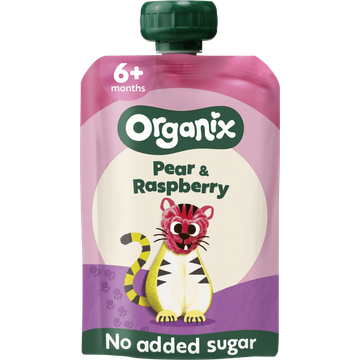 Organix Bio Pear & Raspberry 6+ Months 100 g