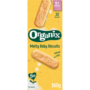 Organix Snack Melty Baby Biscuits 6+m 160g
