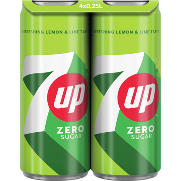 7UP Zero 4x250ML