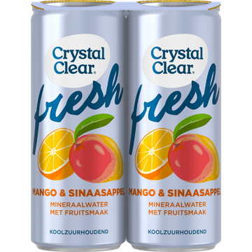 Crystal Clear Mango Sinaasappel 4 x 250ML