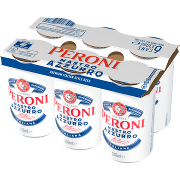 Peroni Nastro Azzurro 6 x 330ML