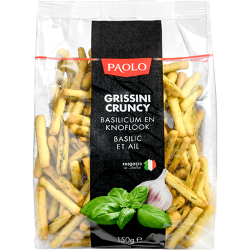 Paolo Grissini Cruncy Knoflook Basilicum 150 g