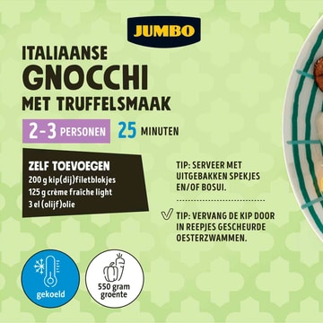 Jumbo Gesneden Maaltijdpakket Italiaanse Gnocchi met Truffelsmaak 2-3 Personen