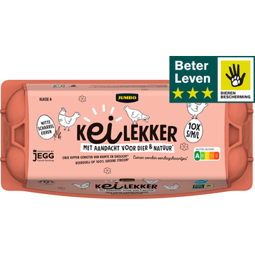 Jumbo Kei Lekker Eieren 10 Stuks