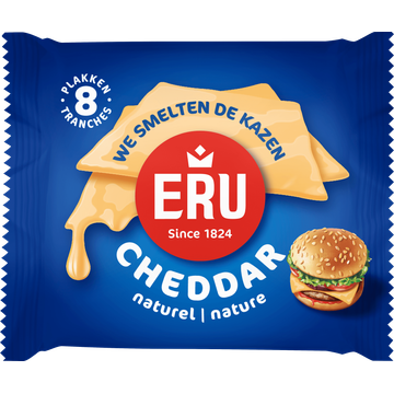ERU Cheddar Plakken 8 Stuks 150 g