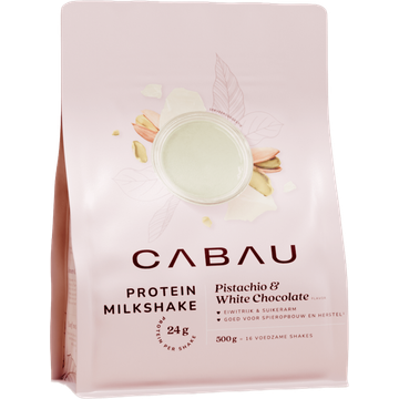 Cabau Lifestyle Protein Milkshake Pistachio White Chocolate 500g