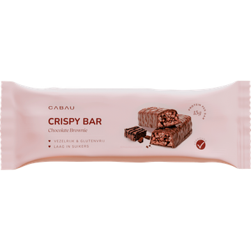 Cabau Lifestyle Crispy Bar Chocolate Brownie 1 Stuk