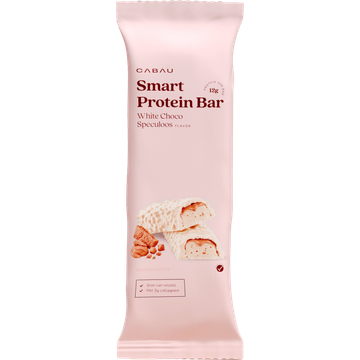 Cabau Lifestyle Smart Protein Bar White Chocolate Speculaas 1 Stuk