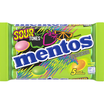 Mentos Sour Tones 5x37,5g