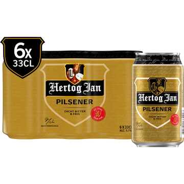 Hertog Jan Pilsener Bier Blik 6 x 33 cl