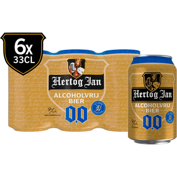 Hertog Jan Alcoholvrij Bier Blik 6 x 33 cl