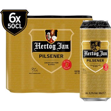 Hertog Jan Pilsener Bier Blik 6 x 50 cl