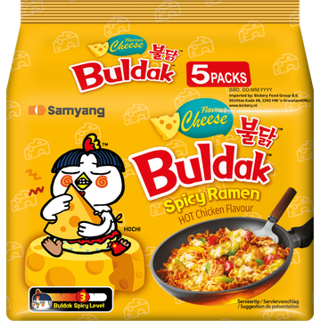 Samyang Roergebakken Ramen met Hete Kip en Kaassmaak 700g